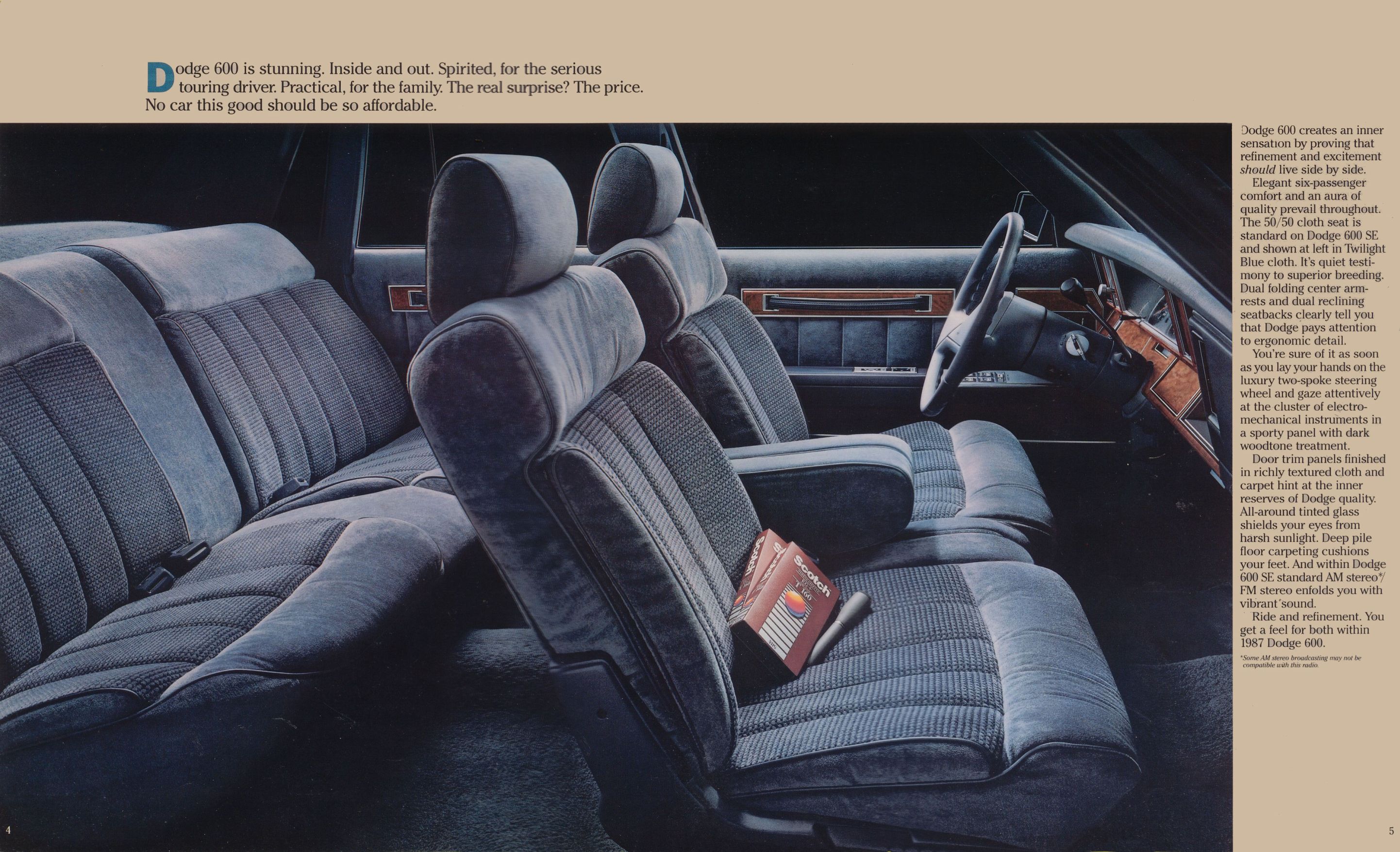 1987 Dodge 600 Brochure Page 5